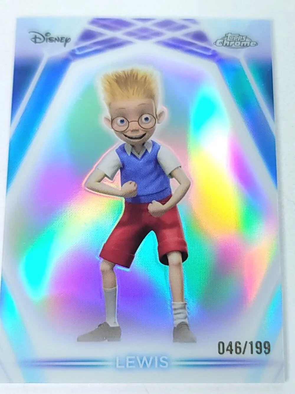 Lewis Topps 2026 Disney Neon Holo Chrome Refractor Limited 046/199 CNE